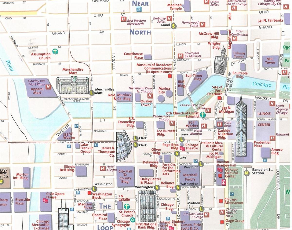 வரைபடம் city of Chicago