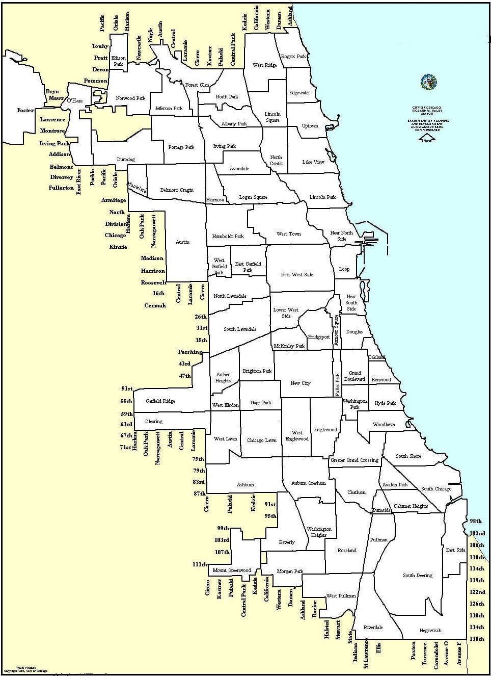 மண்டல வரைபடம் Chicago
