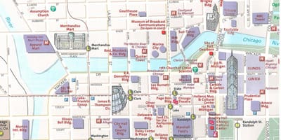 வரைபடம் city of Chicago