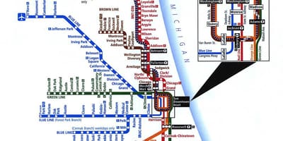 ரயில் வரைபடம் சிகாகோ