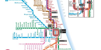 Cta வரைபடம் Chicago
